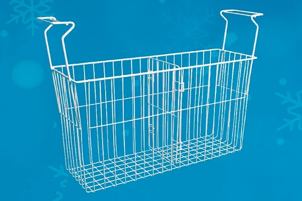 Cesto reforçado para freezer horizontal com divisória móvel ou fixa